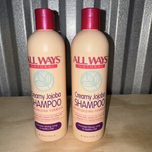 (2) All Ways Natural Creamy Jojoba Shampoo Moisturizing Formula/12 fl oz